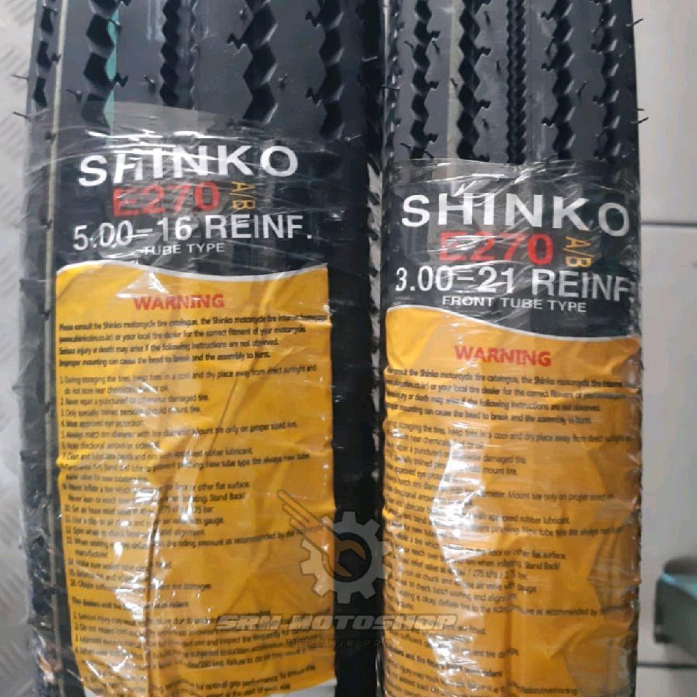 Set Ban Shinko E270 300-21 & 500-16 Super Classic TUBTYPE  Chopper / Custum