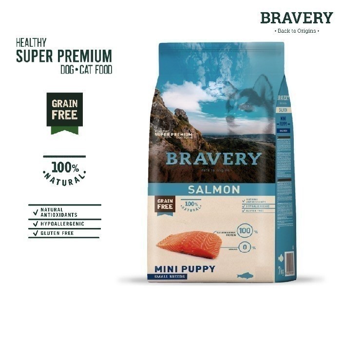 Bravery Dog Food Mini Puppy Salmon REPACK 1kg - Dog Food