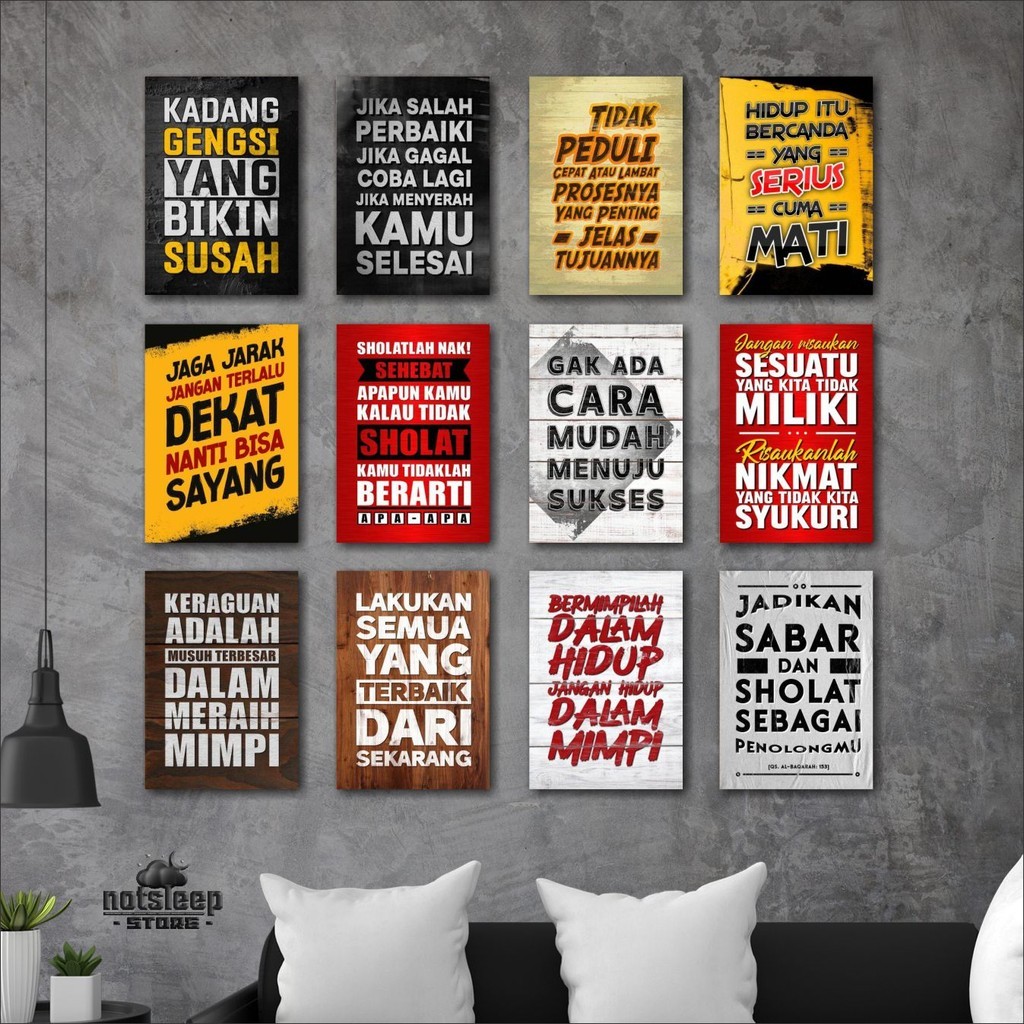 aesthetic kamar wanitacowok pajangan ruang tamu wallpaper Poster Motivasi  Kata Kata Motivasi  Dekor