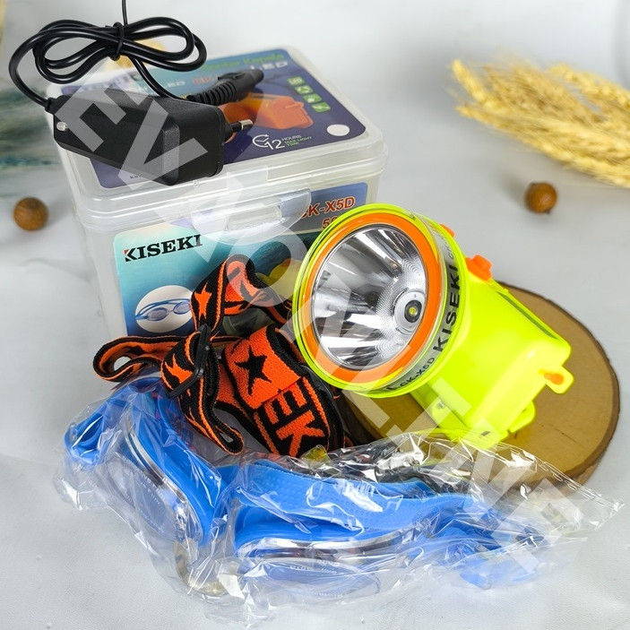 NEW Kiseki Senter Kepala Selam CK-X5D 50W |  Headlamp KISEKI Cahaya Putih ORI