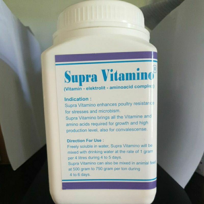 [HAPPY PET] Supravitamino vitamin elektrolit untuk hewan ternak sapi serta unggas supravitamino 1 kg