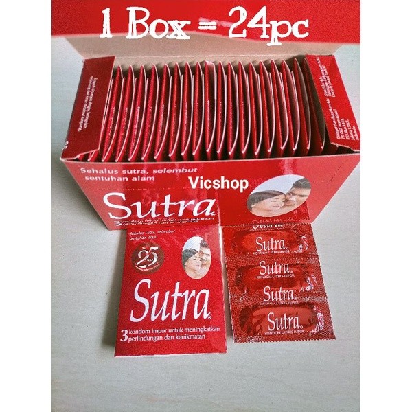 privasi jamin aman Kondom Sutra Merah Gerigi OK Plus 1box isi 24pc JS