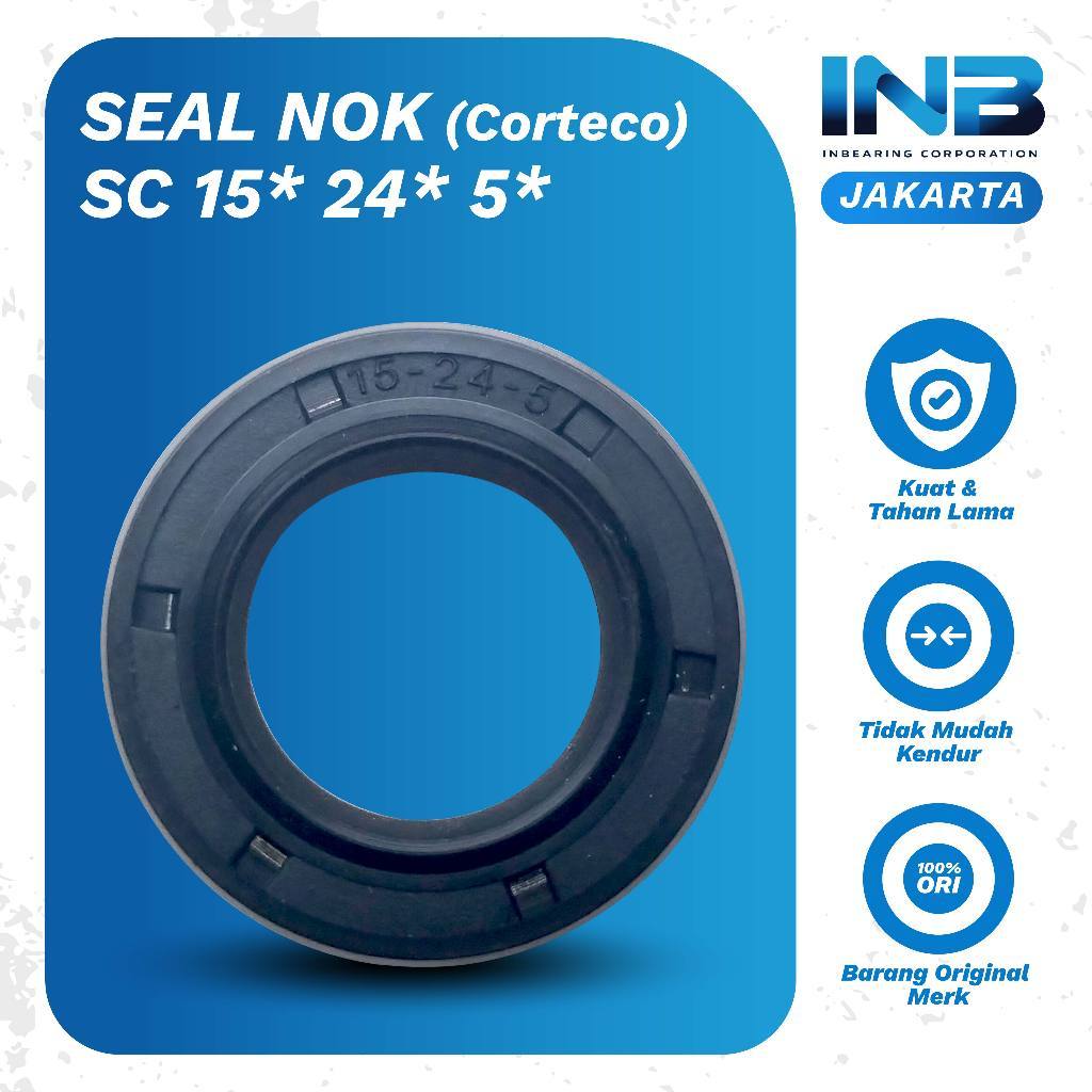Seal Sc 15 24 5 Nok Seal Jet Cleaner Blue Clean610 Original INB JAKARTA Harga per 5pcs