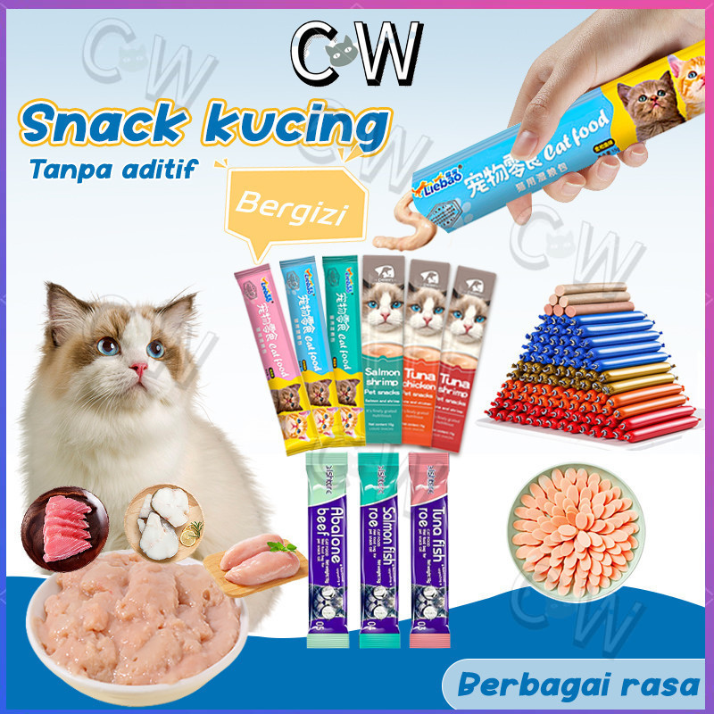 Cemilan Kucing Penggemuk Snack Kucing Makanan Basah Kucing Cemilan Kucing Snack Sosis kucing