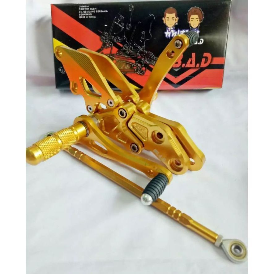 BIG SALE Fast Bikes - Footstep Underbone Vixion Old New R15 V2 Xabre Full CNC 1 Set Foot Step Kiri K