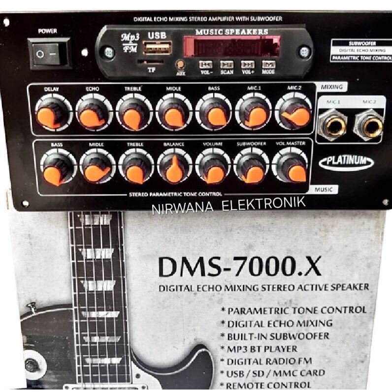 KIT POWER AMPLIFIER AKTIF MP 3 BLUETOOTH BT DMS 7000 DMS 7000