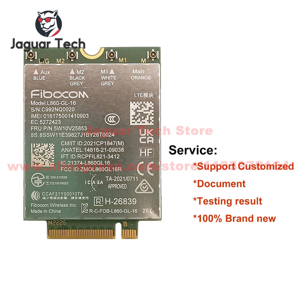 1PCS FIBOCOM L860GL16 FRU 5W10V25853 4G LTE Cat16 Module WWAN Card For Thinkpad T16 P16s Gen1 Gen2 M