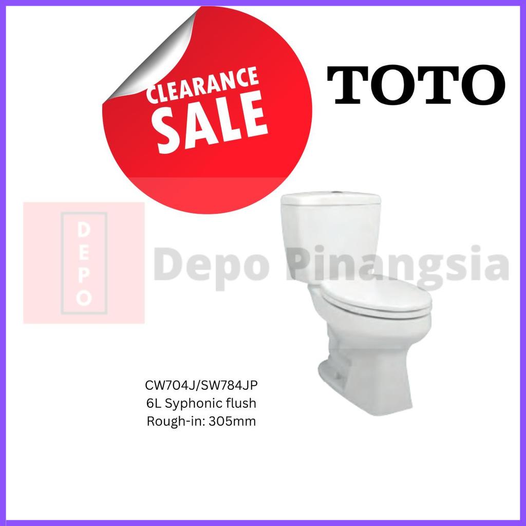 TOTO CW704J kloset duduk as 305 mm putih