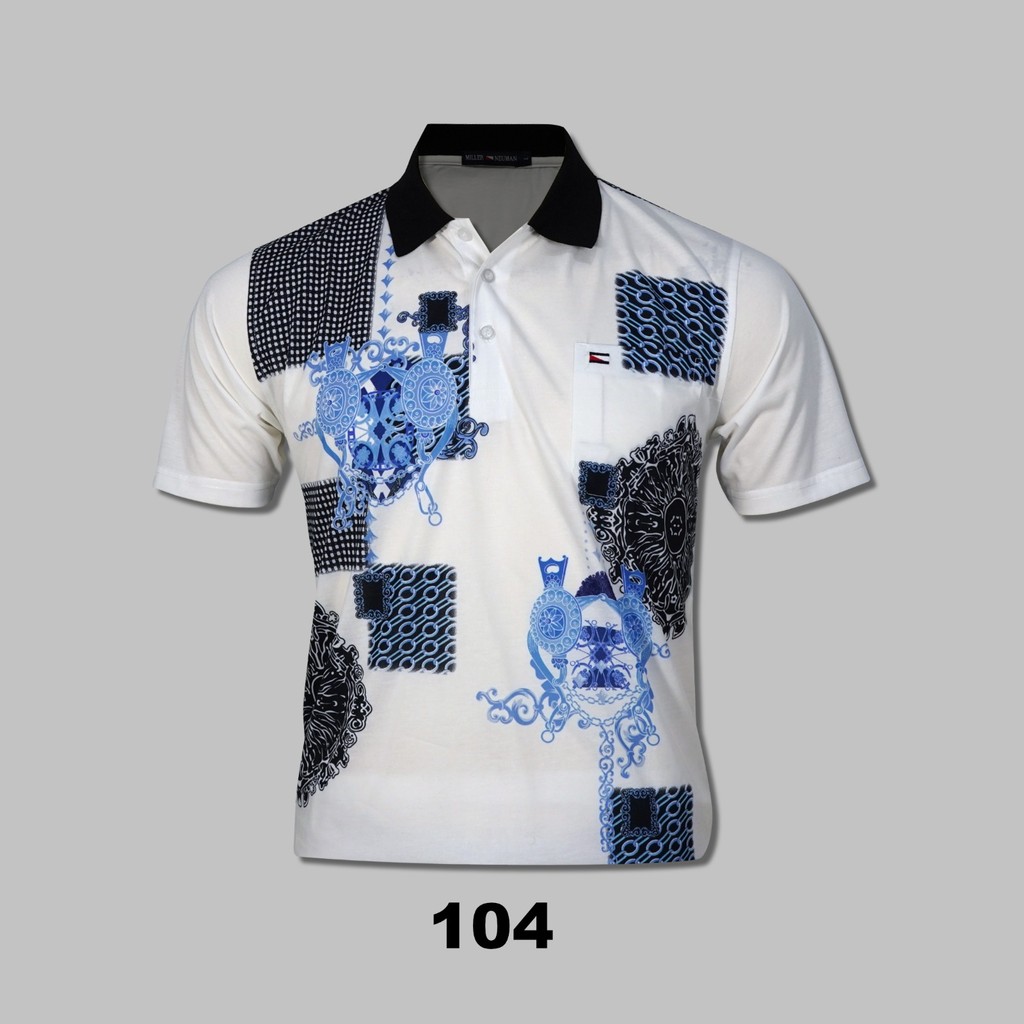NEW Miller Neuman Kaos Kerah Pria Bapak Dewasa Bahan Katun Berkantong MN-104