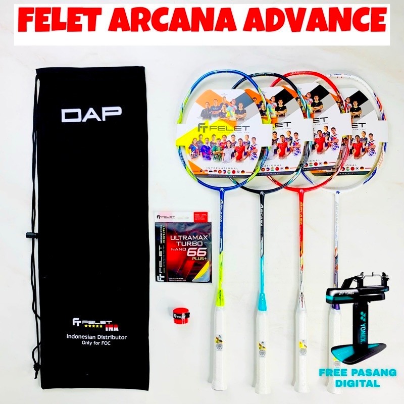 Raket Badminton FELET ARCANA 80L 80S 90 80 L S Advance Original