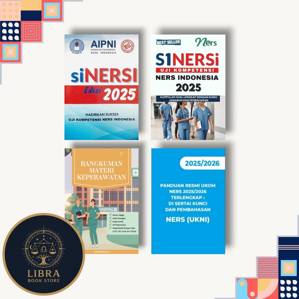 BUKU SINERSI AIPNI 2025 | BUKU SINERSI NERS 2025 | BUKU RANGKUMAN MATERI KEPERAWATAN | BUKU PANDUAN 