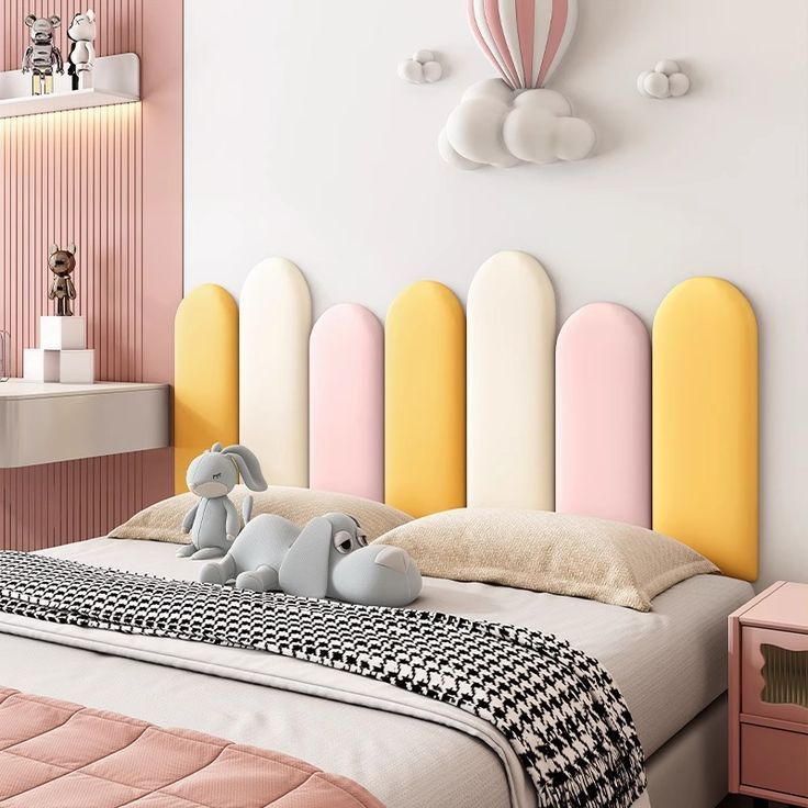 Headboard Tempel Dinding Model Scallop | Kualitas Import