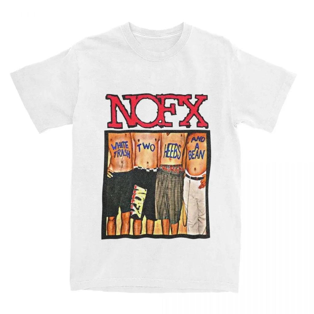 Kaos Band Punk Rock Nofx Untuk Pria Dan Wanita, Ukuran Besar Leher Kru Streetwear, Unisex Vintage Ka