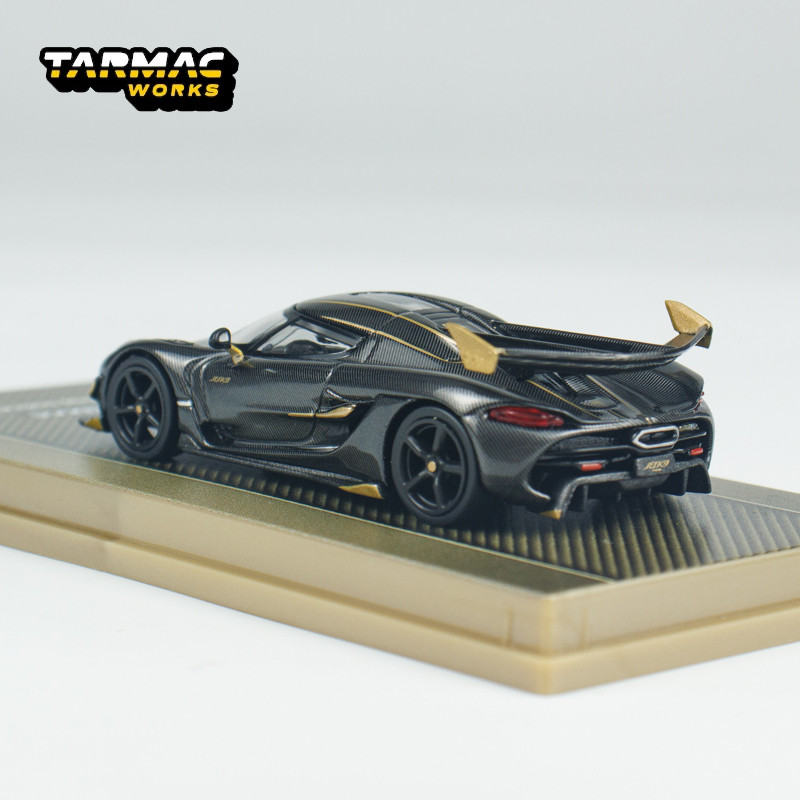 TW 1:64 Tarmac Works Koenigsegg Jesko Attack Black Carbon Fiber 2025 Hong Kong Car Show Alloy car mo