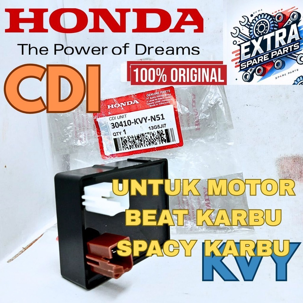 CDI KVY Original Honda Ahm Presisi  sepeda motor Honda BeAT,Scoopy&Spacy Karbur kualitas asli 100%..