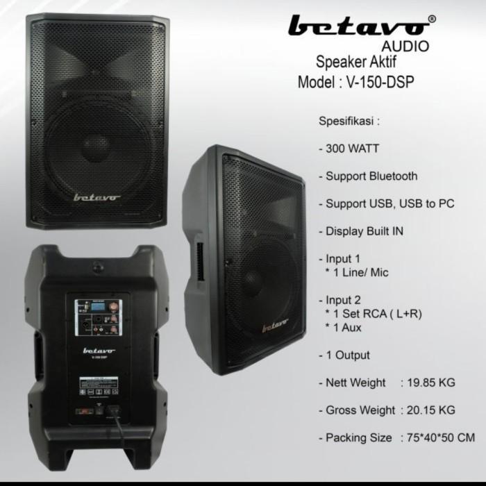 Speaker aktif 15 inch Betavo v 150 DSP ORIGINAL HARGA 1 PASANG / 2UNIT