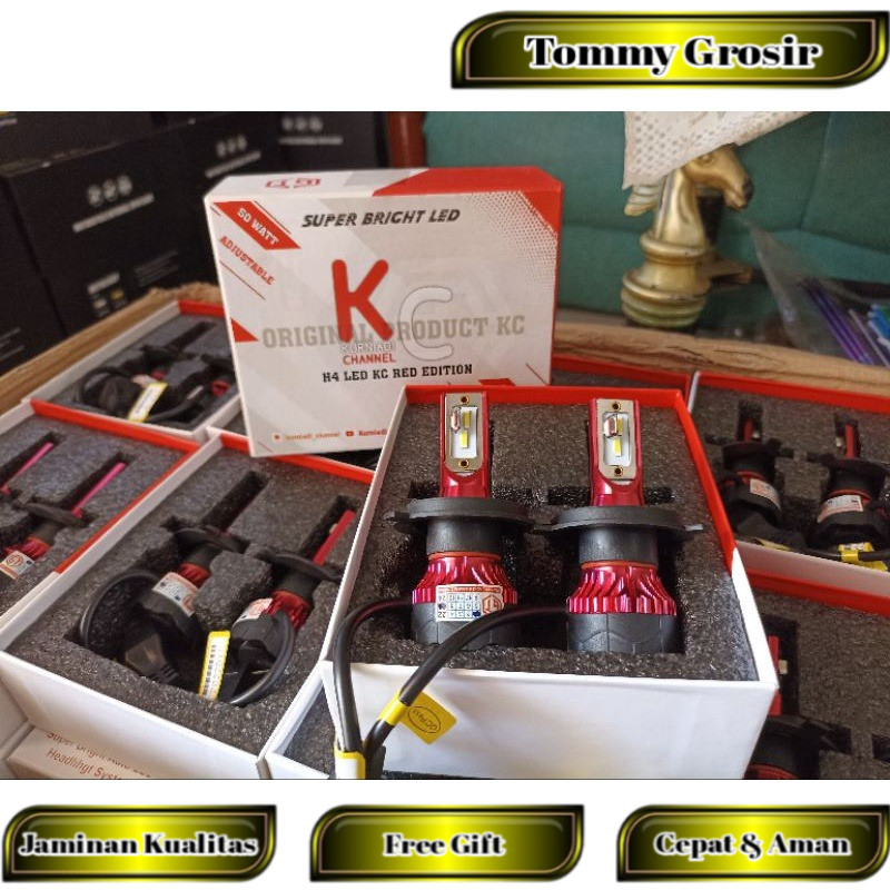 LED H4 KC RED EDITION