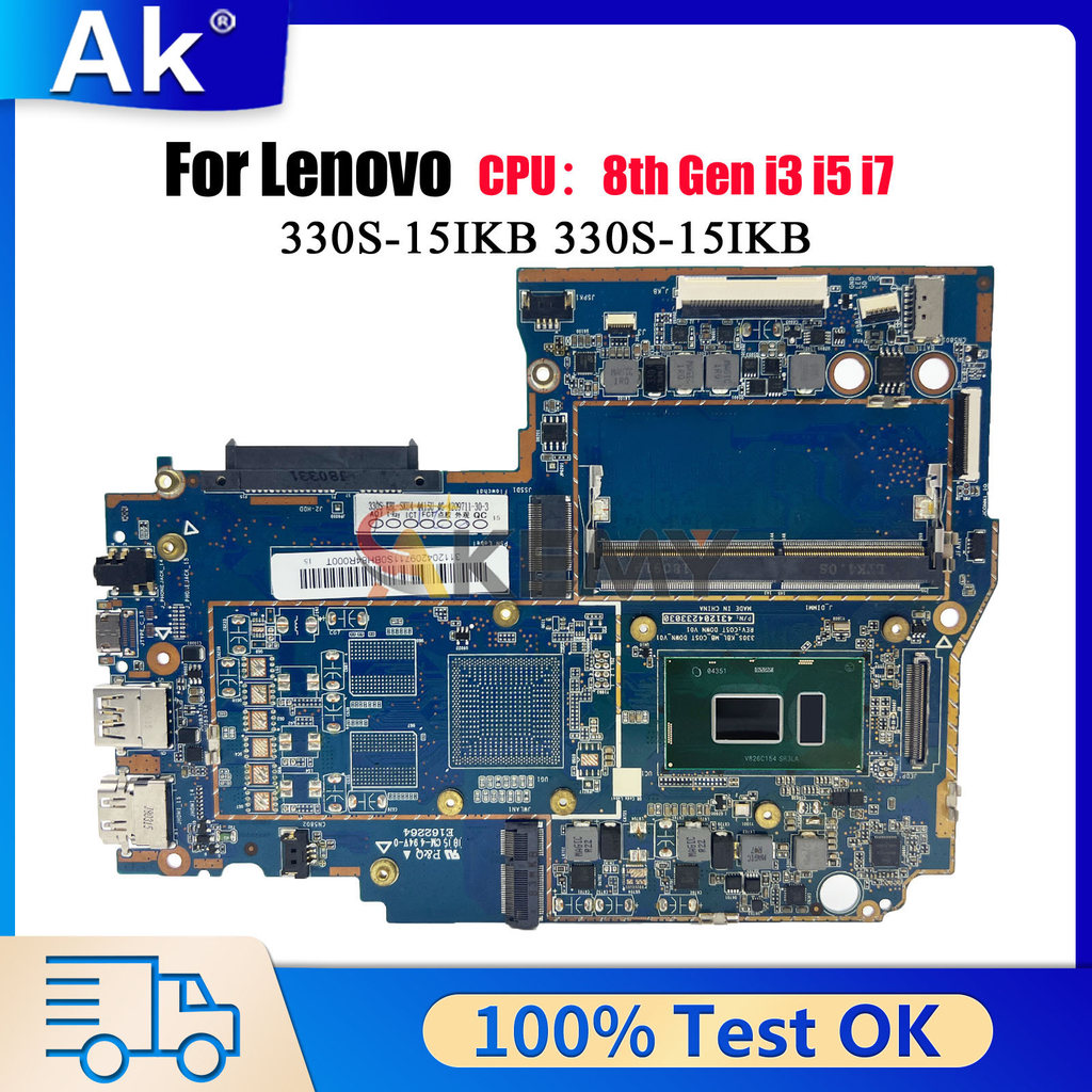 With I3 I5 I7 CPU 4GB RAM UMA 330S-15IKB Laptop Motherboard For Lenovo Ideapad 330S-15IKB 100% Fully