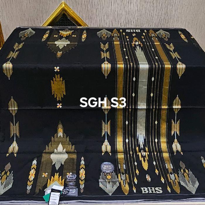 sarung bhs sge masterpiece gold dan ssignature full songket sutra mesres - SGH S3