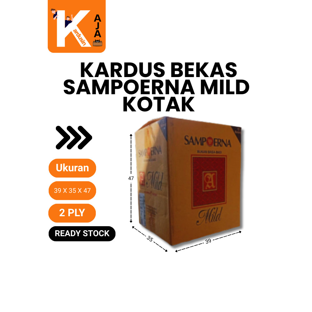 Kardus Bekas Sampoerna Mild (Kotak) Serbaguna untuk Packing Pengiriman Barang - Kardusin Aja Bandung