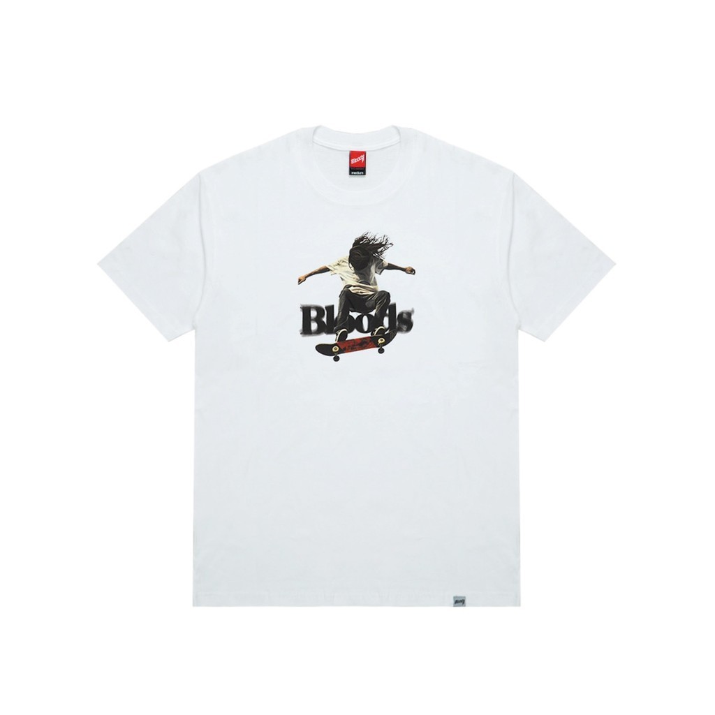 Bloods Reg Tshirt Kaos Luker White