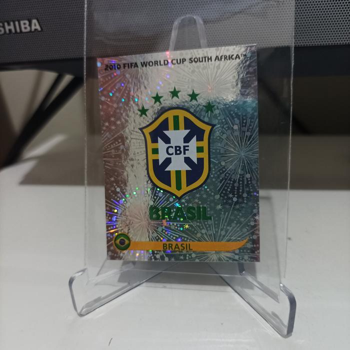 Kartu Bola Stiker Panini FIFA Brazil Brasil Logo | Neymar Ronaldinho TaO 