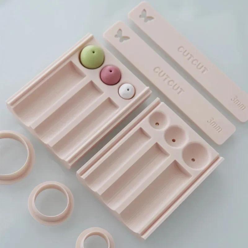 10/12/15mm Polymer Clay Bead Roll Round Ball Polymer Clay DIY Ceramic Earring Pendant Jewelry Making