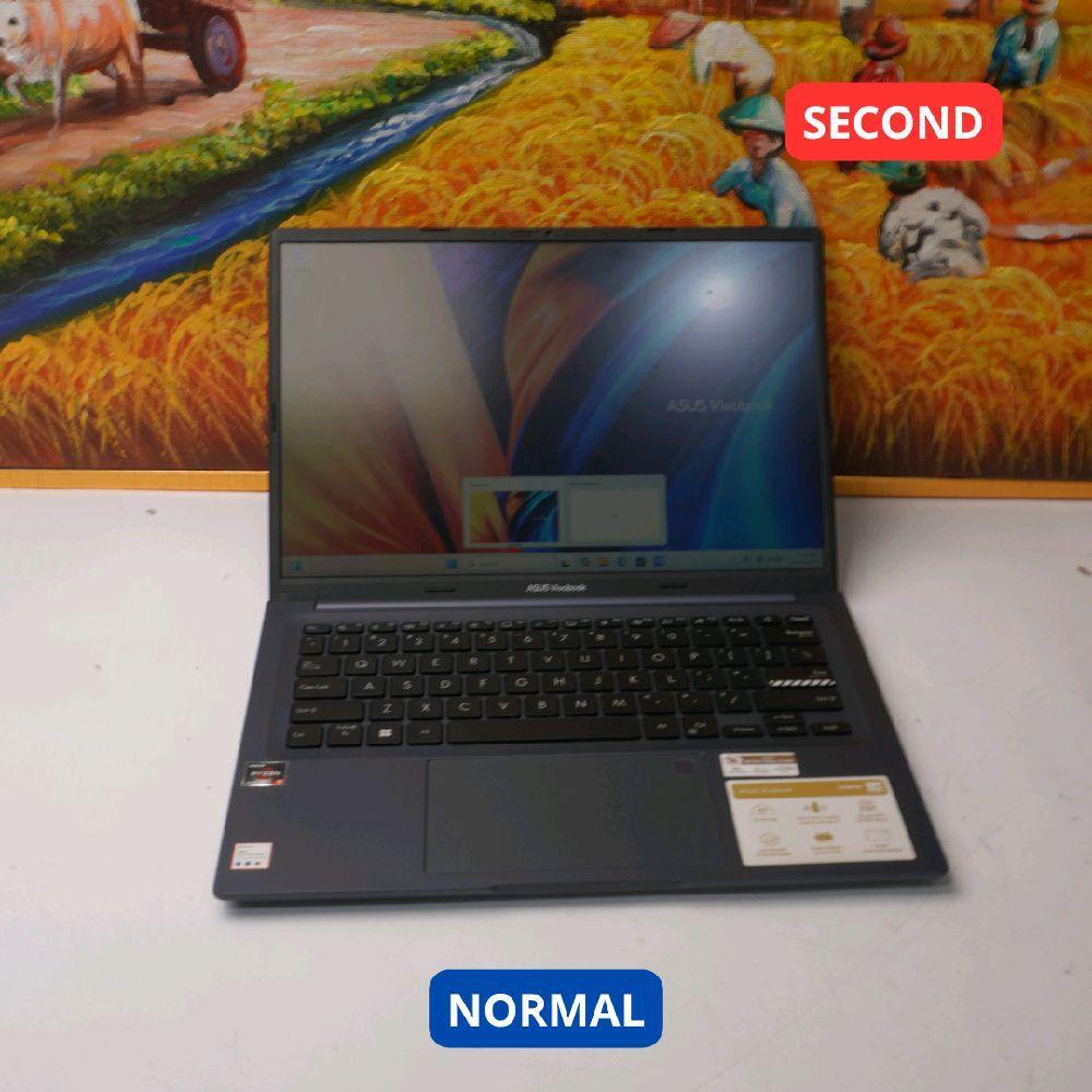 ASUS VIVOBOOK M1403QA AMD RYZEN 5 5600H 8 GB (14") LAPTOP SECOND ORIGINAL SINAR MUTIARA CELL