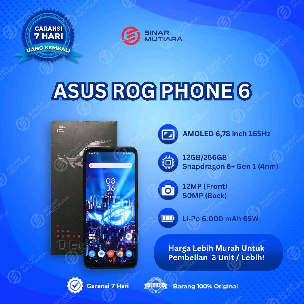 ASUS ROG PHONE 6 12/256 GB HP SECOND ORIGINAL SINAR MUTIARA CELL