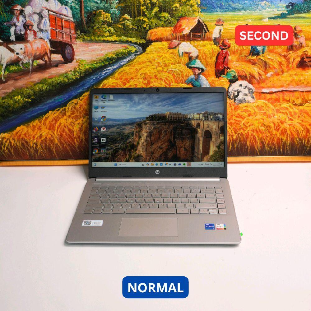 HP LAPTOP 14S-DQ4XXX I5 1155G7 8GB (14") LAPTOP SECOND ORIGINAL SINAR MUTIARA CELL