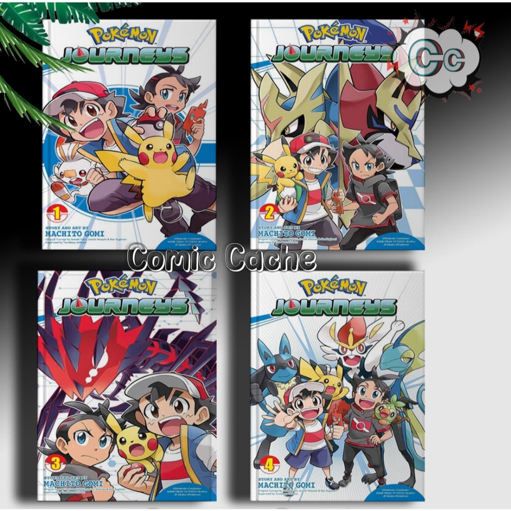 komik Pokemon Journeys, volume 1-4 (English) - Comic Chace plus
