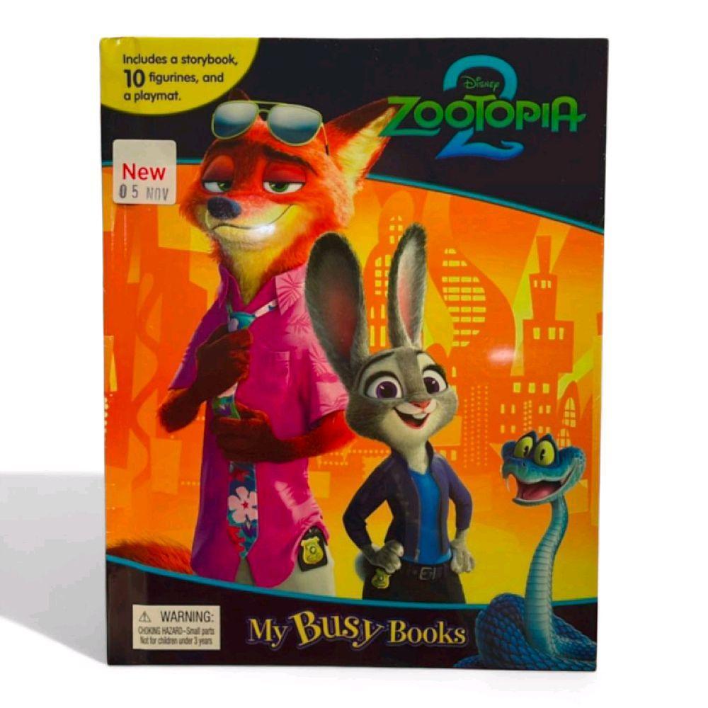 Disney Zootopia 2 My Busy Books - Storybook, 10 figurines, playmat Board book – Picture Book by Phid