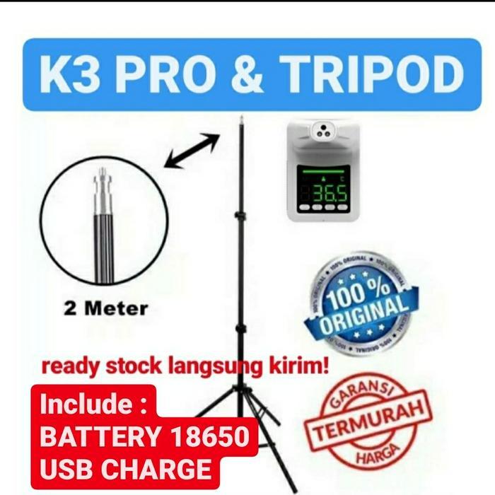 Thermometer k3 pro k3 k3 plus thermometer wall thermometer dinding - K3 PRO & tripod
