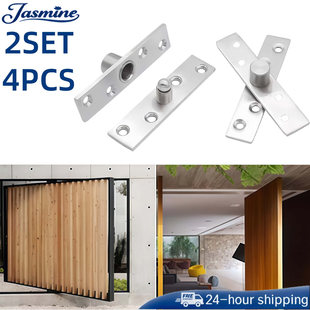 4Pcs Engsel Pivot 360° Engsel Putar  Engsel Pivot Jendela Engsel 360 Derajat Stainless engsel jendel