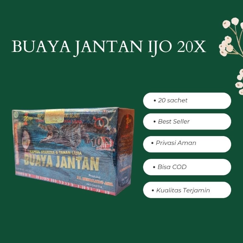 Buaya Jantan Original Kapsul Isi 20 Sachet