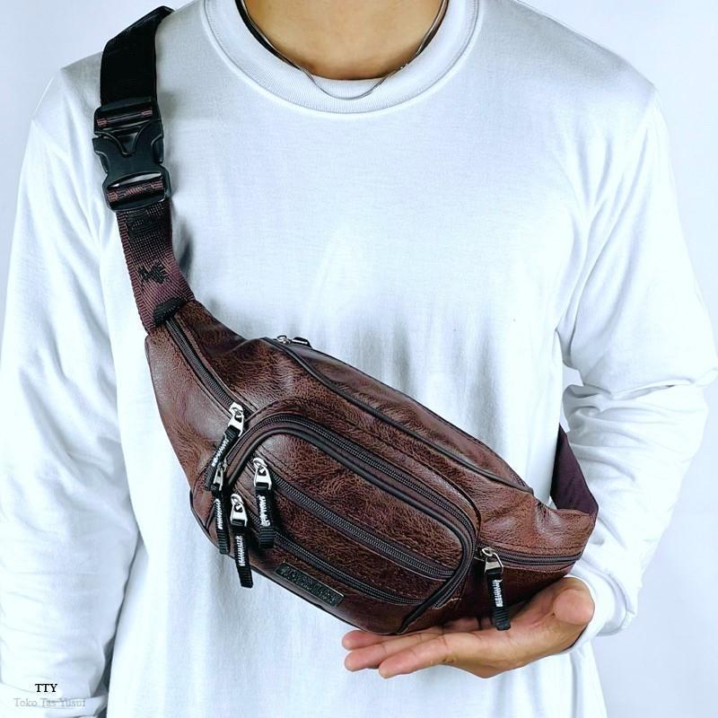TAS Salempang Pria Wanita WAISTBAG Tas Pinggang Sporty