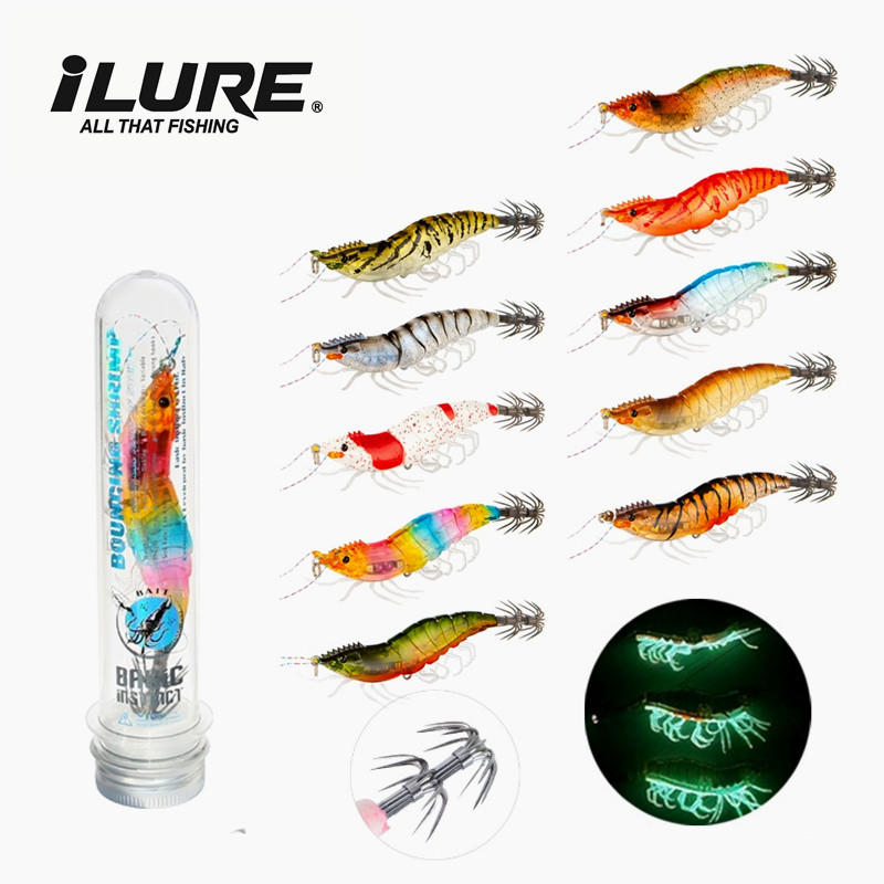 15g Squid Jig Slow Sinking Cuttlefish Egi Lure Artificial Calamar Octopus Bait Fish for Shrimp Hook 