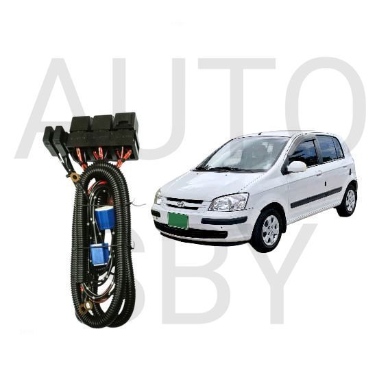 AS Relay Set Lampu Utama LED H4  Mobil Hyundai Getz