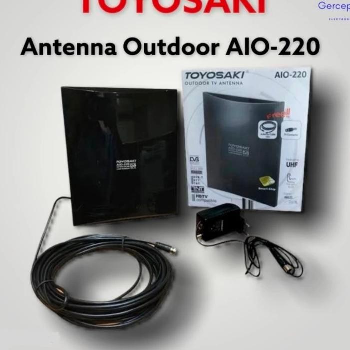 antena toyosaki aio 235 sc / 220 aw / 200 sc untuk set top box dvb t2 - AIO 235 sc by Mitra Hobby