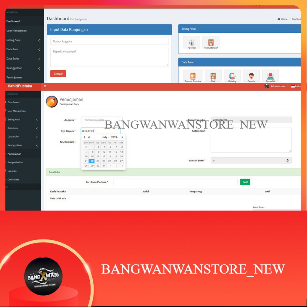 Aplikasi Perpustakaan Sekolah Berbasis Website