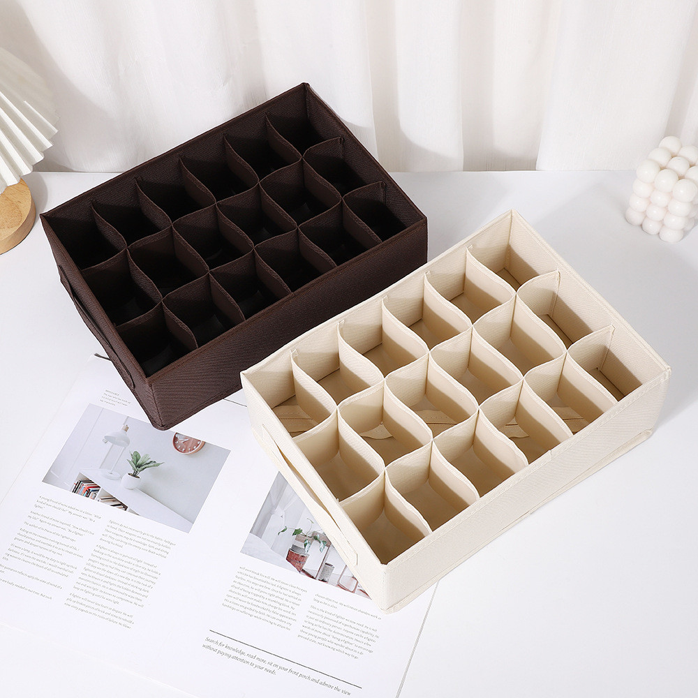 Kotak Penyimpanan 18 Sekat Pembagi Laci Lemari Pakaian Tempat Penyimpanan Dalaman Sekat Laci