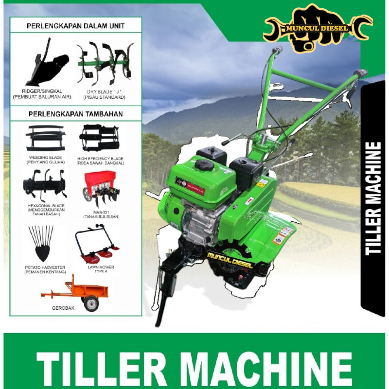 TRAKTOR CULTIVATOR MINI TRAKTOR LADANG TILLER MACHINE
