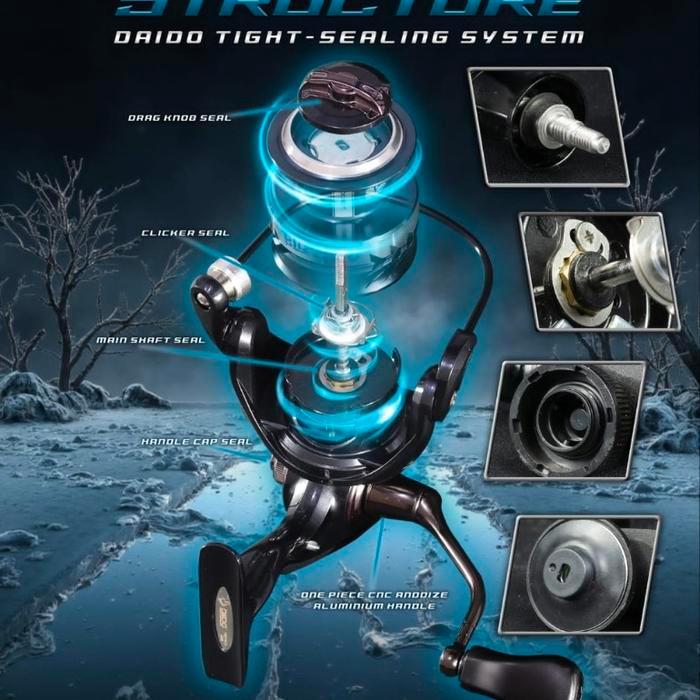 reel pancing daido blizzard 1000 2000 3000 4000 6000 power handel