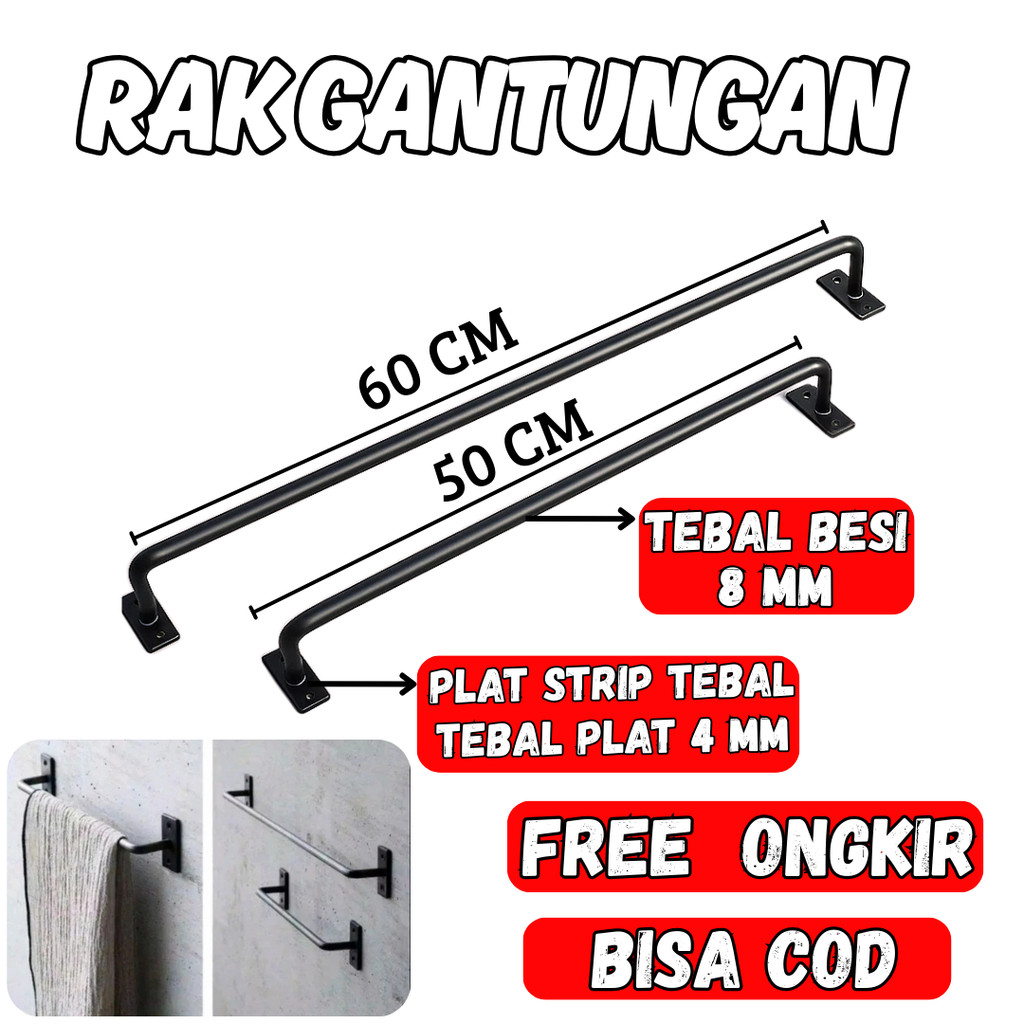 Rak Gantungan Handuk Gantungan Baju Gawang  Handuk Tempel Tembok Gantungan Handuk Tempel Dinding Rak
