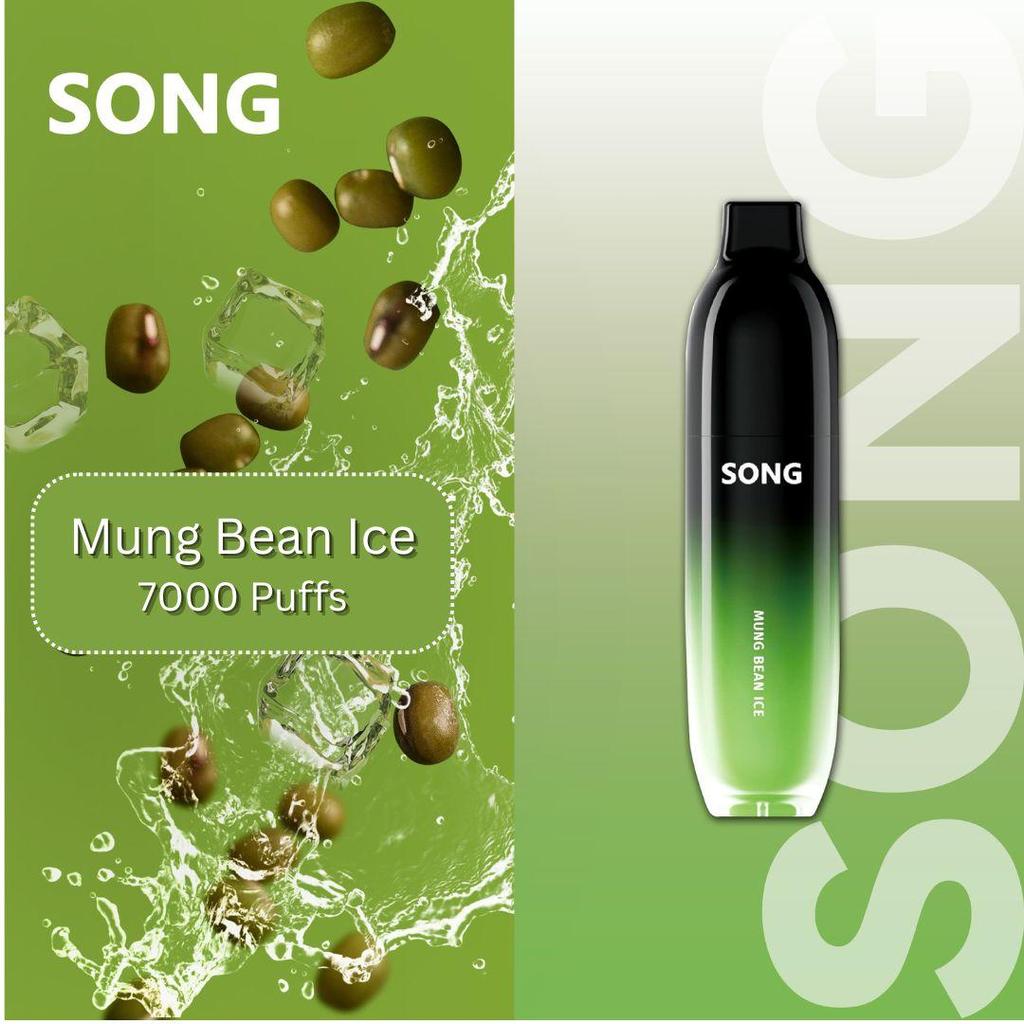 SONG CHARM - Mung Bean Ice Disposable Pod Vape Sekali Pakai Tropical Series 7000 Puffs