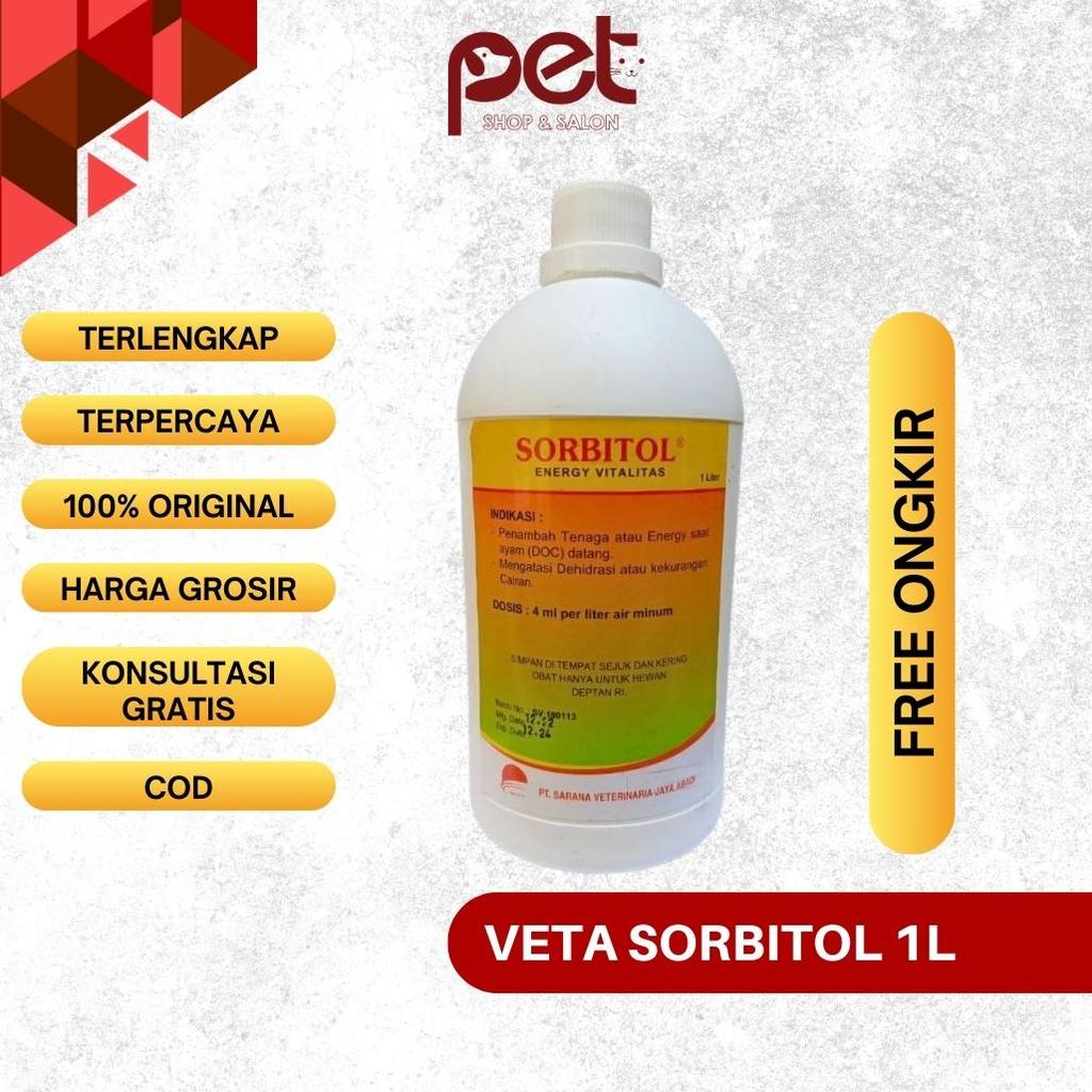 Veta Sorbitol Plus 1 Liter - Sorbitol Plus - Sorbitol untuk Ternak - Sorbitol Ayam