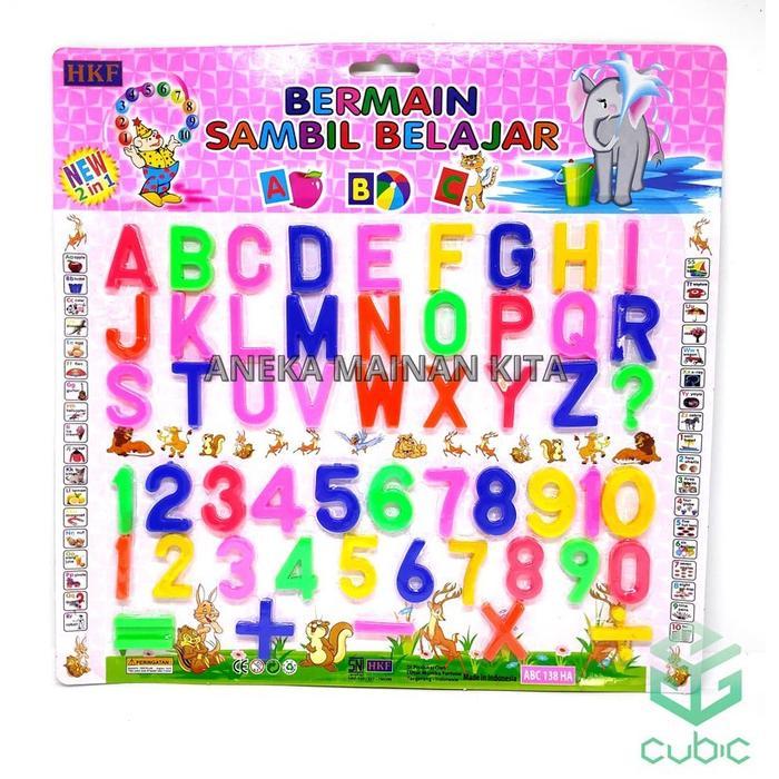 Mainan Anak Edukasi Huruf Dan Angka - Alphabets Numbers / Bermain Sambil Belajar Huruf Angka - MAINA