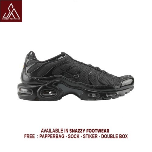 Sepatu Sneakers Nike Air Max TN Triple Black 100% Original Unisex