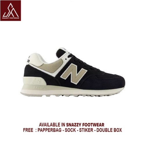 Sepatu Sneakers New Balance 574 Legacy Black White 100% Original Unisex