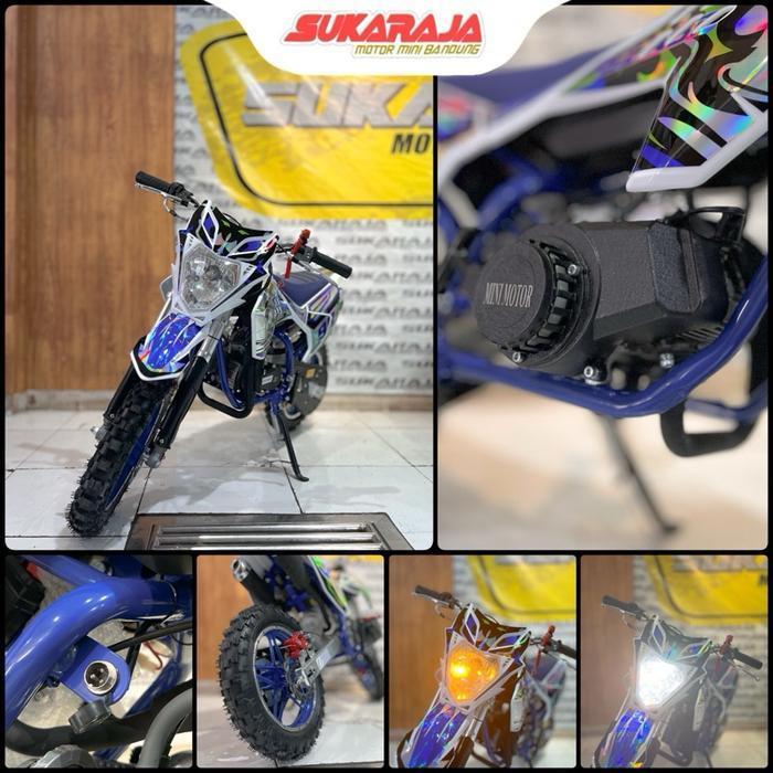 MOTOR MINI TRAIL SIMBA 50cc (2 Tak Matic)- Double Starter - Hijau